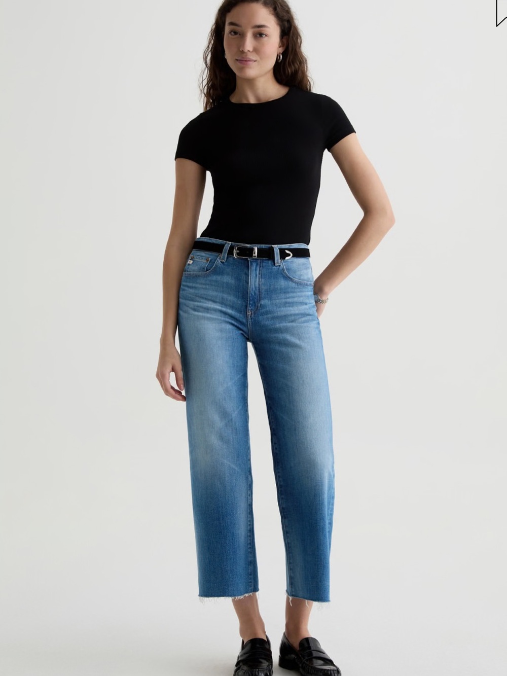 AG Saige Wide Leg Crop Sz 26